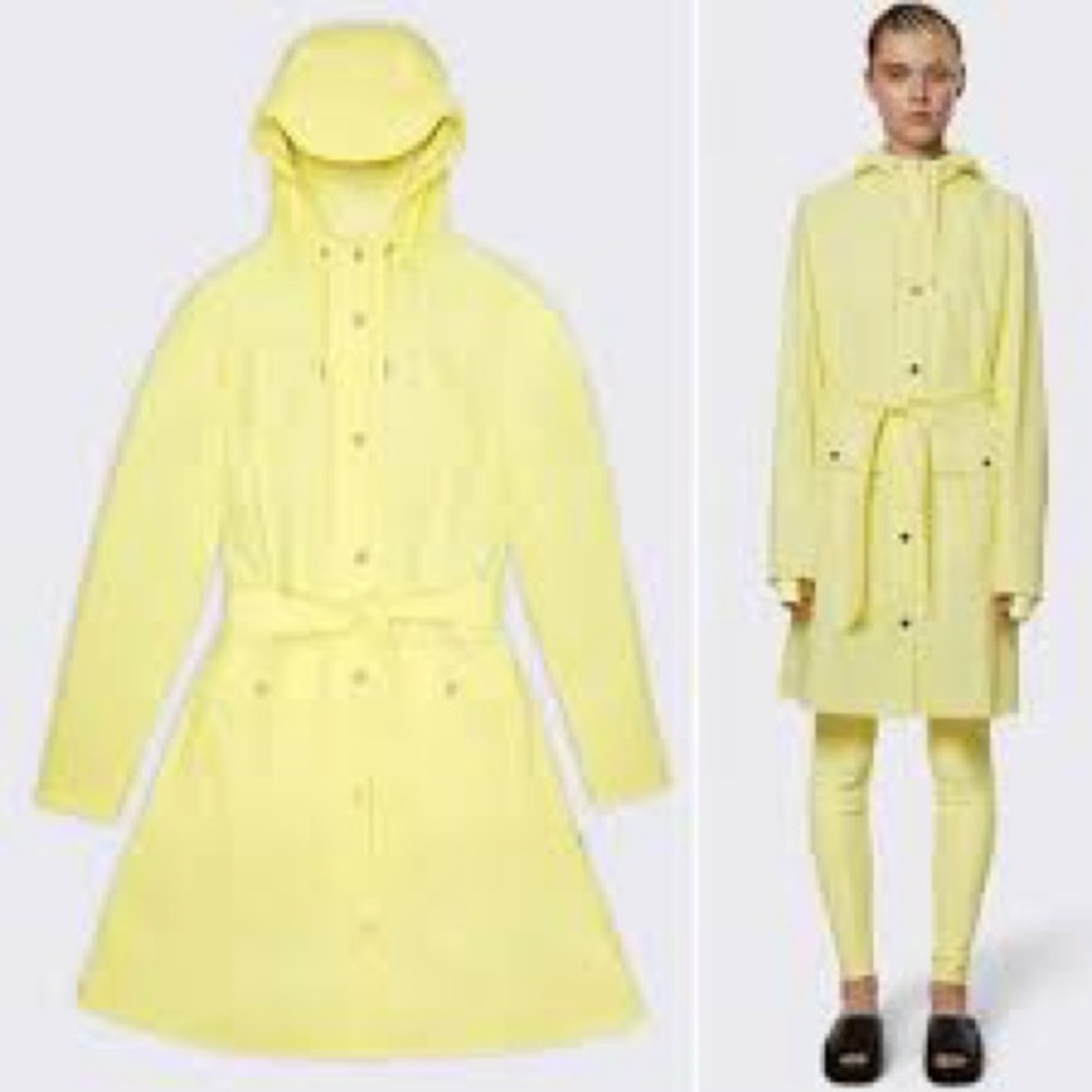NWT RAINS Curve Women’s Jacket in the color Straw $140. - Picture 3 of 7